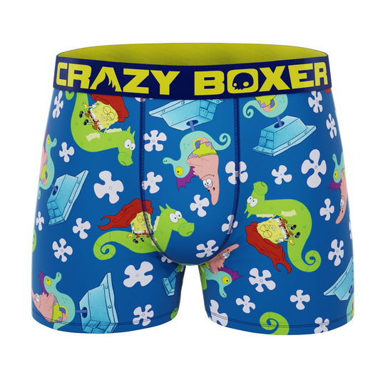 CRAZYBOXER Spongebob Seahorse Men's Boxer Briefs