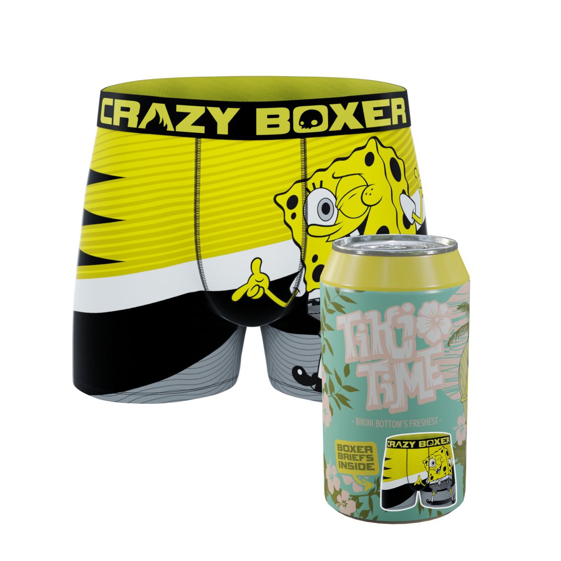 CRAZYBOXER Spongebob Dress Code Men's Boxer Briefs (Creative Packaging)
