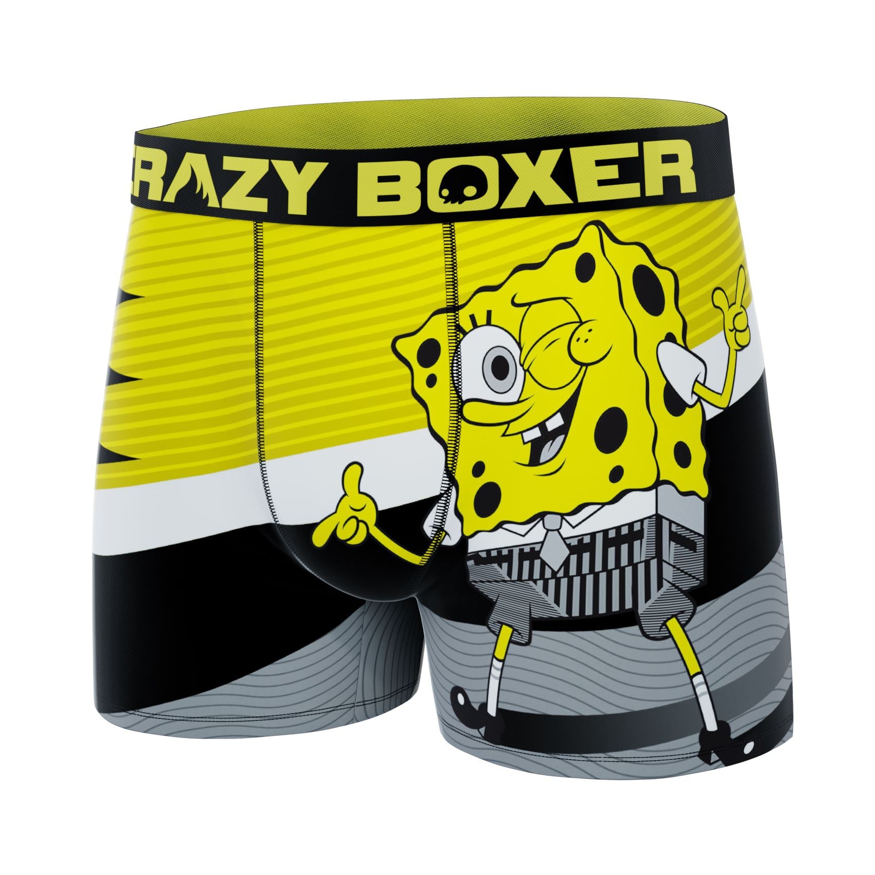 CRAZYBOXER SpongeBob Faces Box Men's Boxer Briefs (Creative