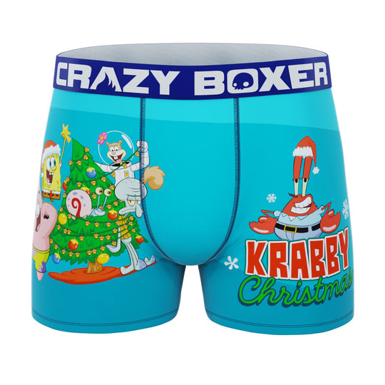 CRAZYBOXER SpongeBob Krab Men's Boxer Briefs