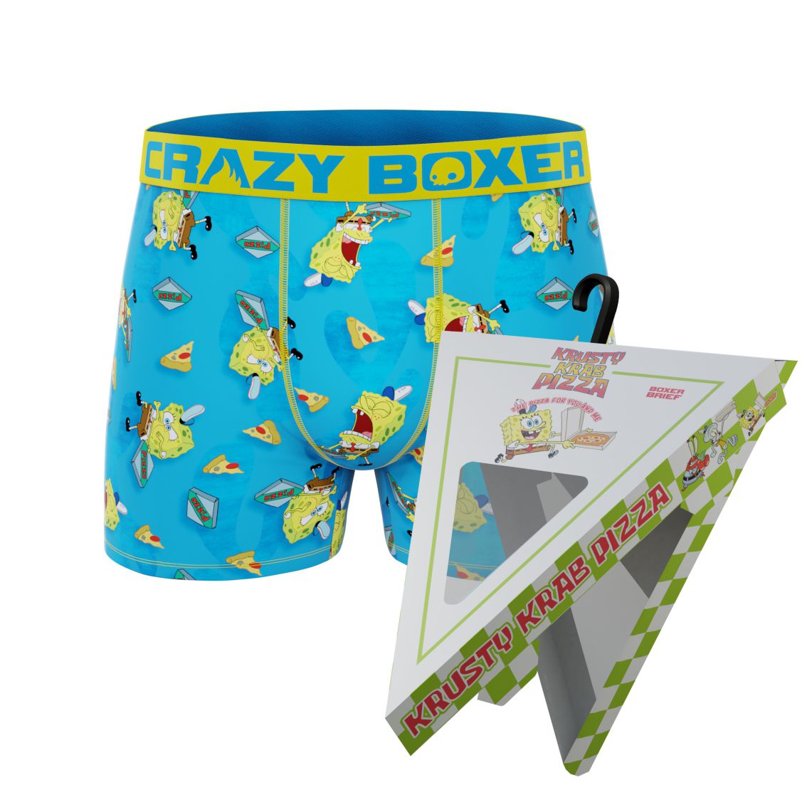 CRAZYBOXER Spongebob Pizza Box Men's Boxer Briefs (Creative