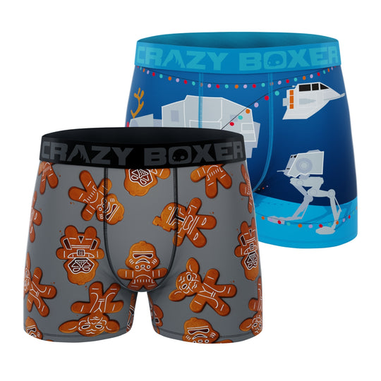 CRAZYBOXER Star Wars Xmas Men's Boxer Briefs (2 pack)