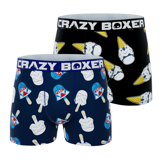 CRAZYBOXER Star Wars Ice Cream Men's Boxer Briefs ( Pack 2)