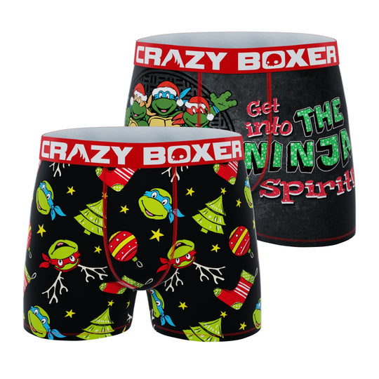 CRAZYBOXER Ninja Turtles Holidays Men's Boxer Briefs (2 pack)