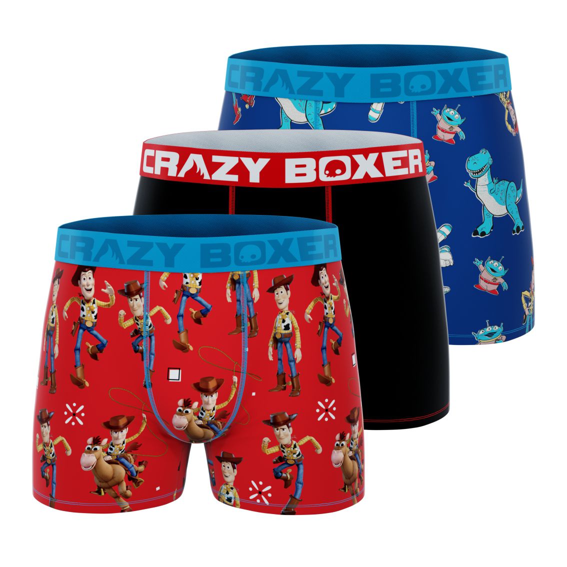 CRAZYBOXER Toy Story All Characters; Men's Boxer Briefs, 3-Pack 