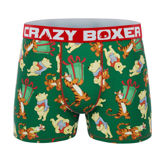 CRAZYBOXER Disney Winnie The Pooh Holidays Men's Boxer Briefs