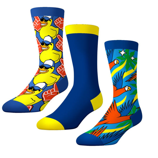 CrazyUniverse Duck and Parrot Crew Socks (3 Pack)