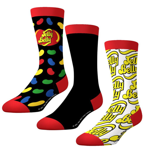 CrazyUniverse Jelly Belly Candies Crew Socks (3 Pack)