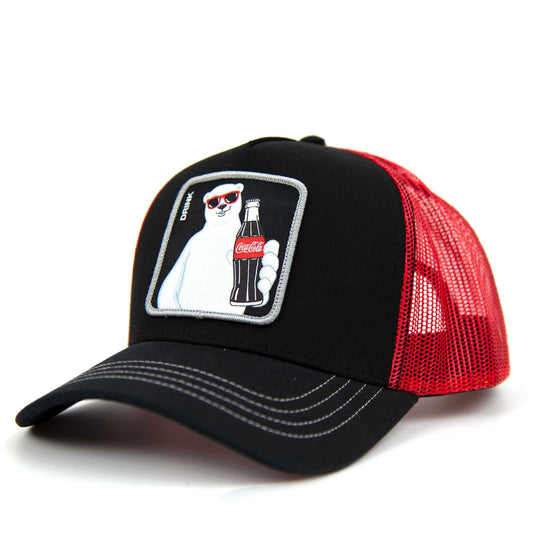 CRAZYUNIVERSE Coca Cola White Bear Trucker Hat